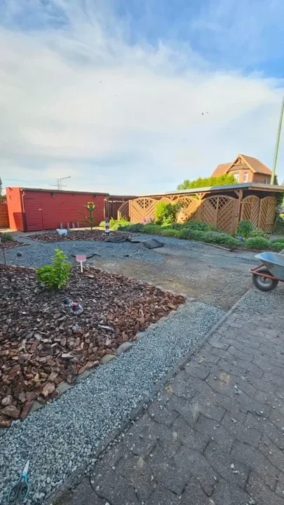 Gestaltung einer Gartenfläche