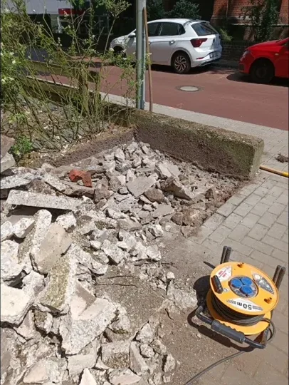 Rückbau einer alten Fläche